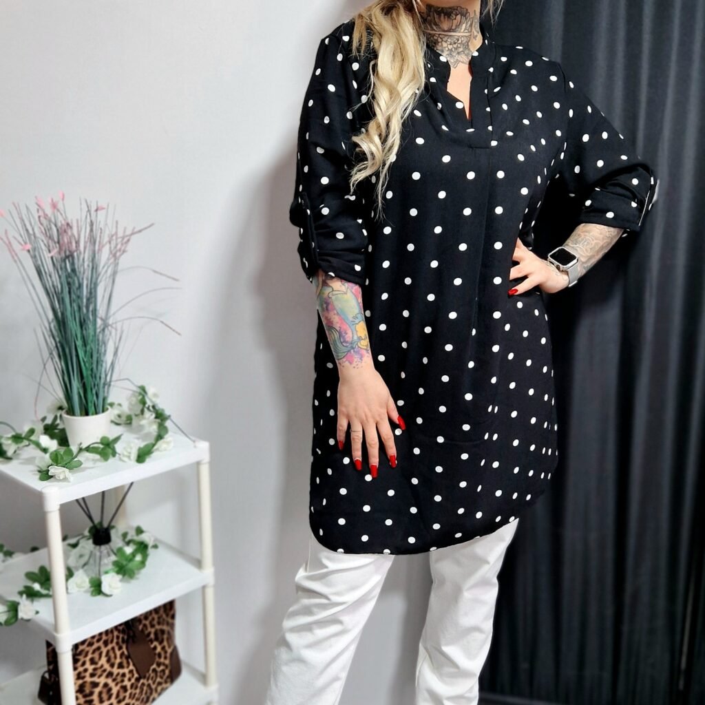 Eszter ingtunika- fekete