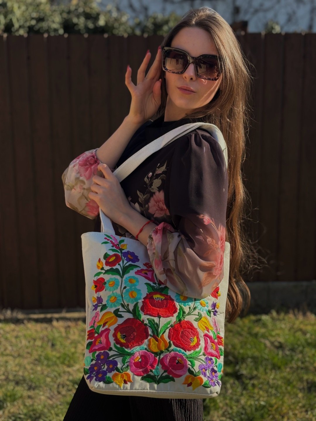 Kalocsai Virágoskert táska