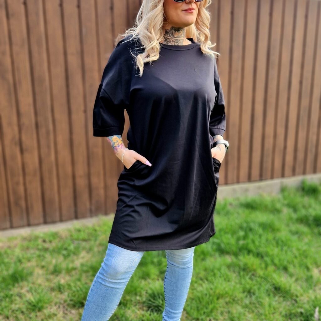 Amélie fekete tunika