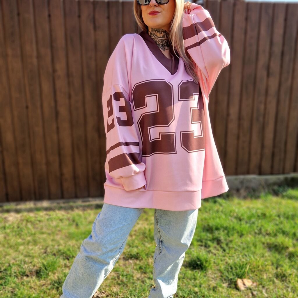 Mira Rózsaszín oversized pulóver