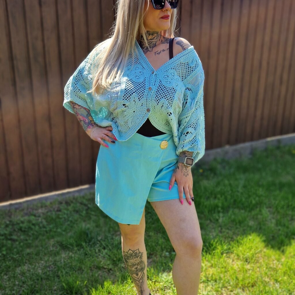 Léna kardigán menta