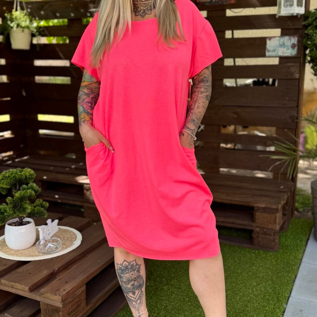 Liora Uv pink lézervágott tunika