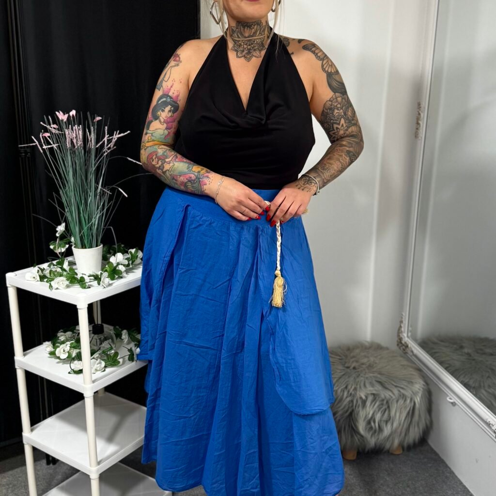 Nora királykék maxi szoknya