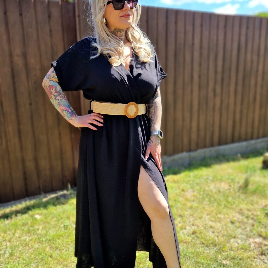 Zara fekete maxiruha