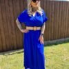 Zara királykék maxiruha