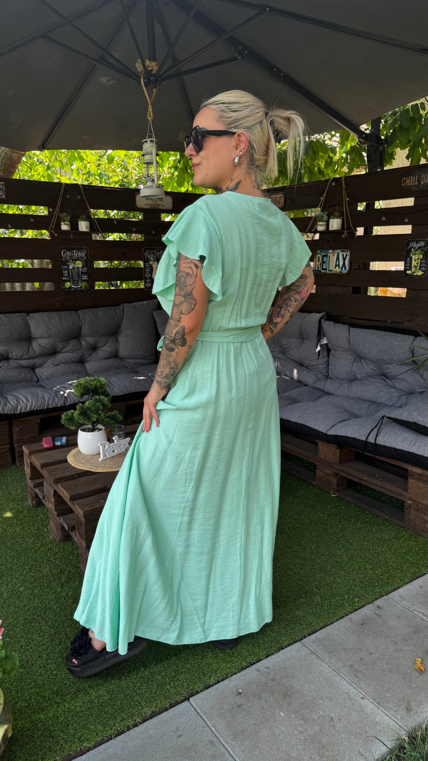 Larina maxi ruha- Menta - Image 3