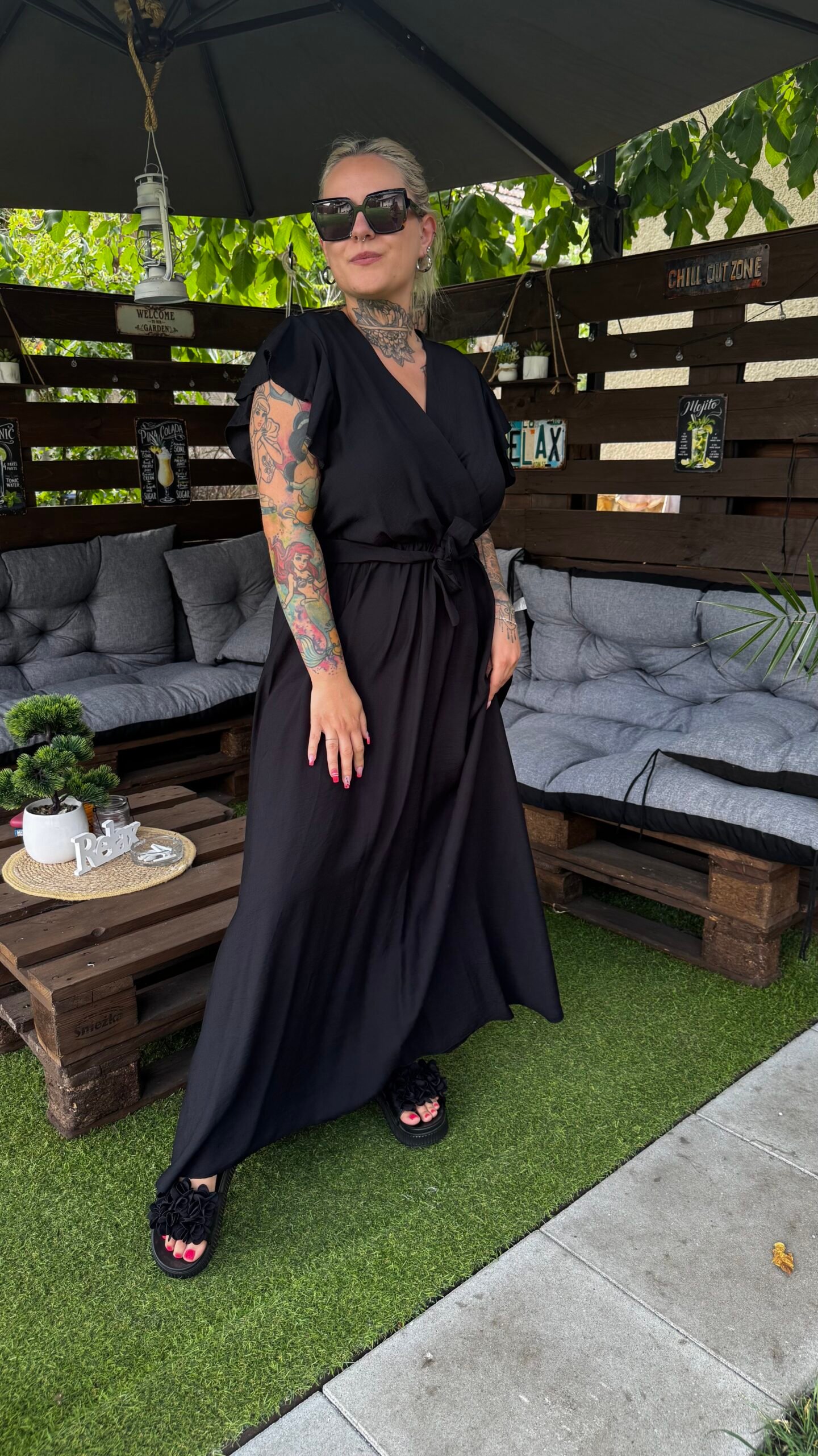 Larina maxi ruha- Fekete - Image 2