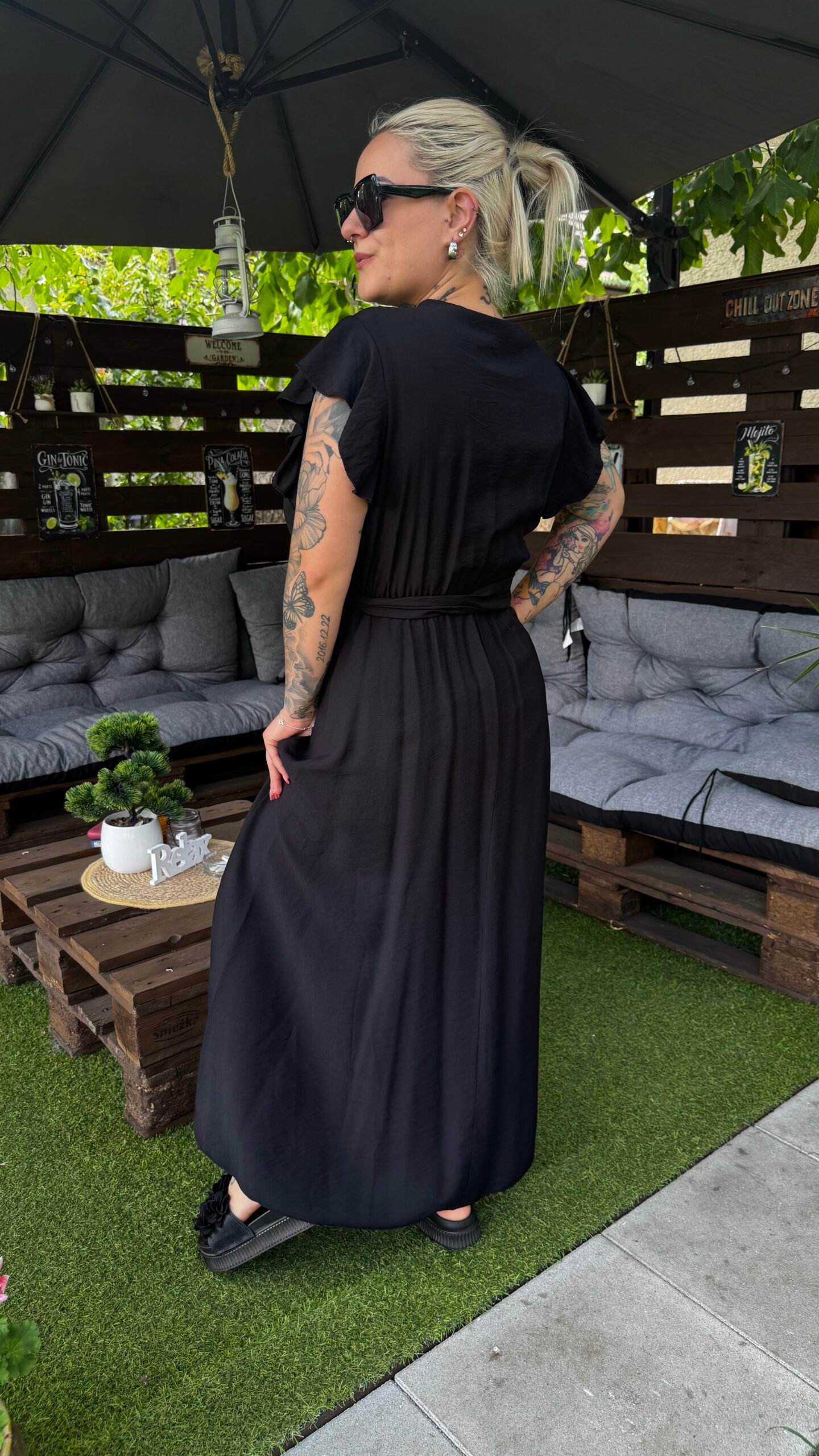 Larina maxi ruha- Fekete - Image 3