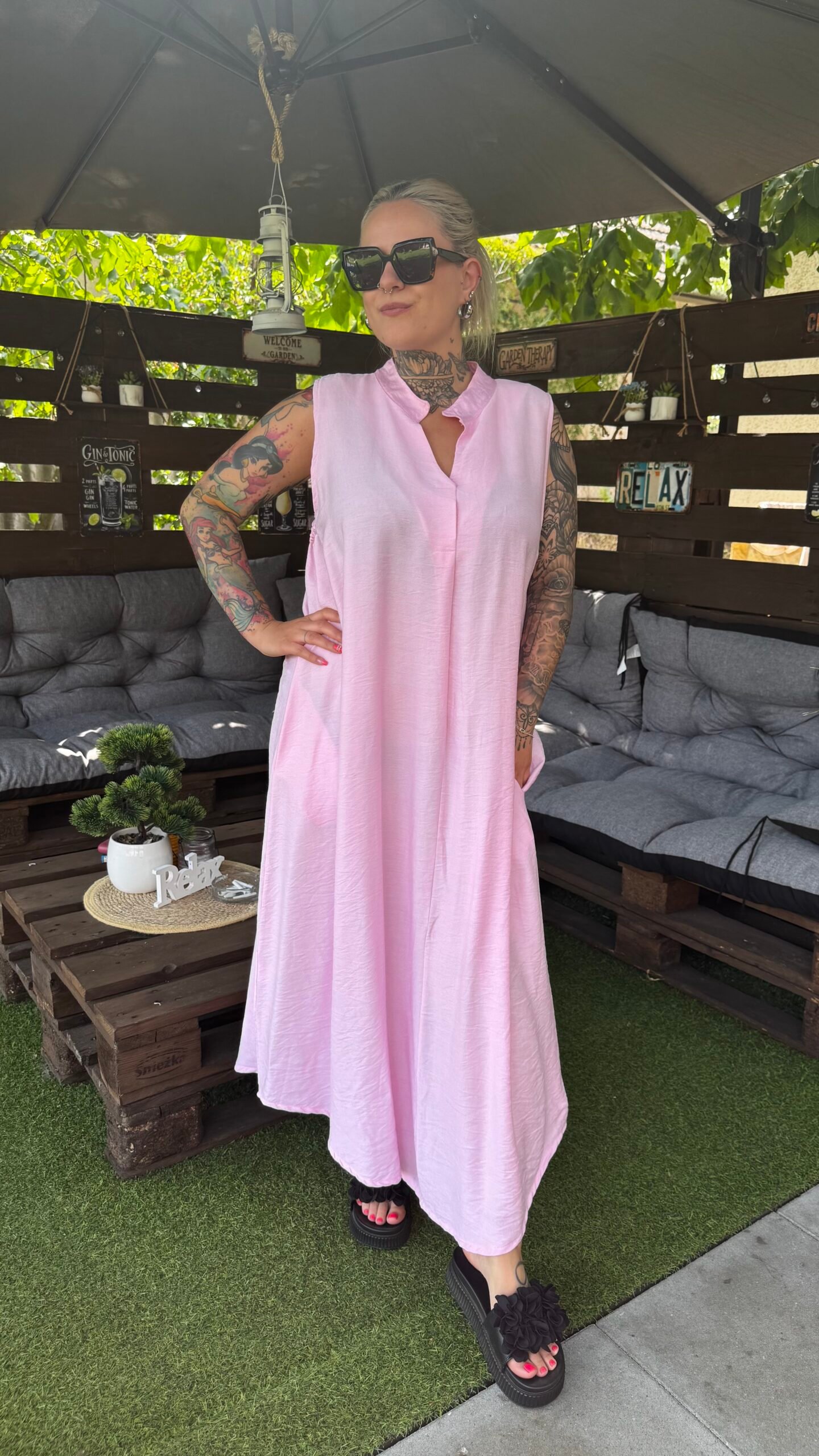 Paulin maxi tunika- Rózsaszín - Image 2