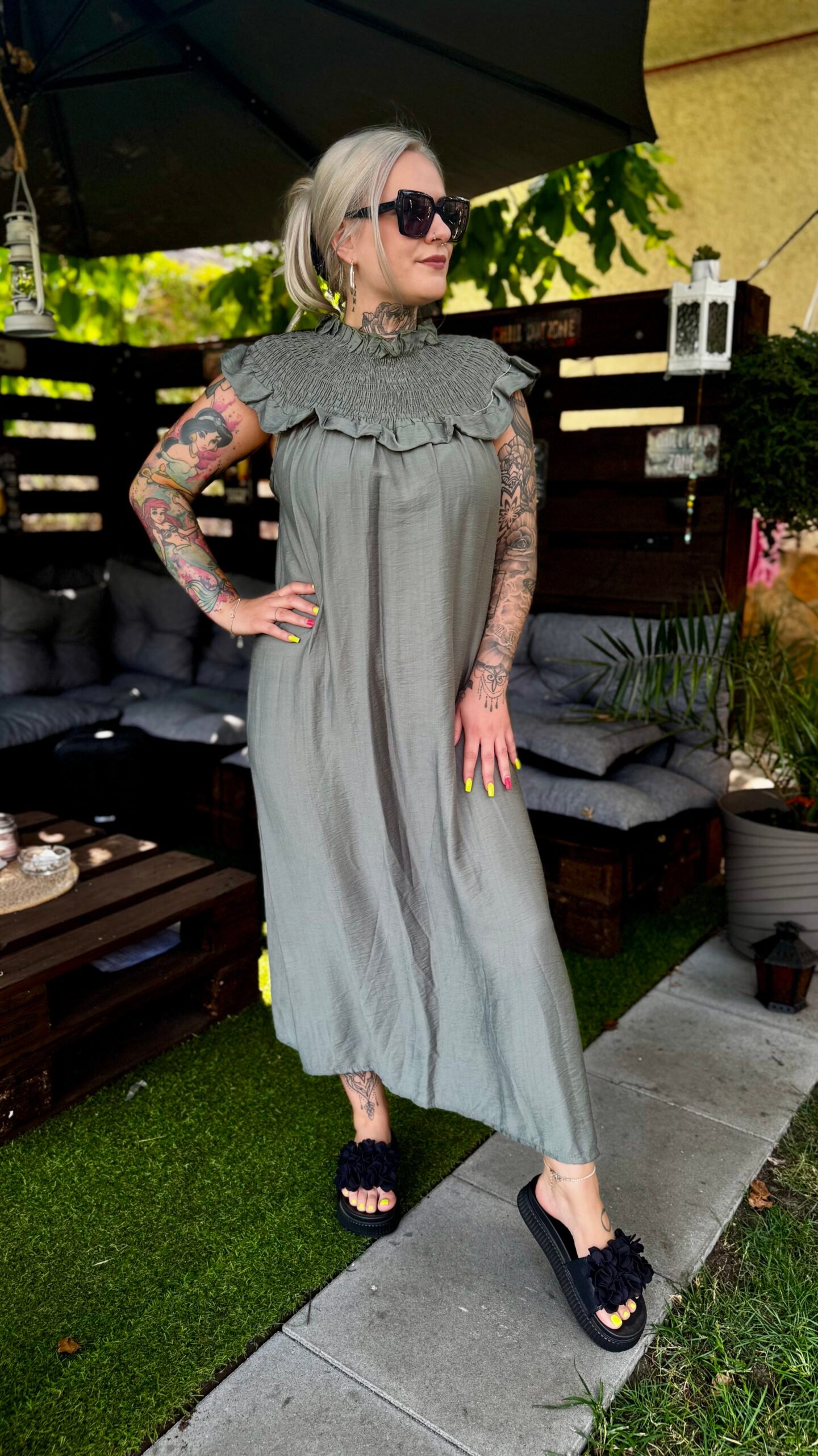 Carmen ruha-Khaki - Image 2
