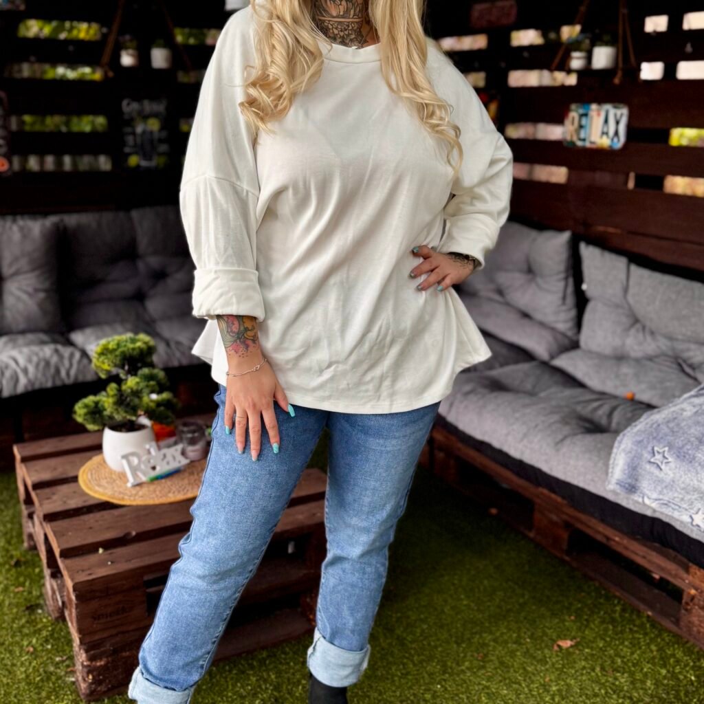 Melina Pulóver -Fehér