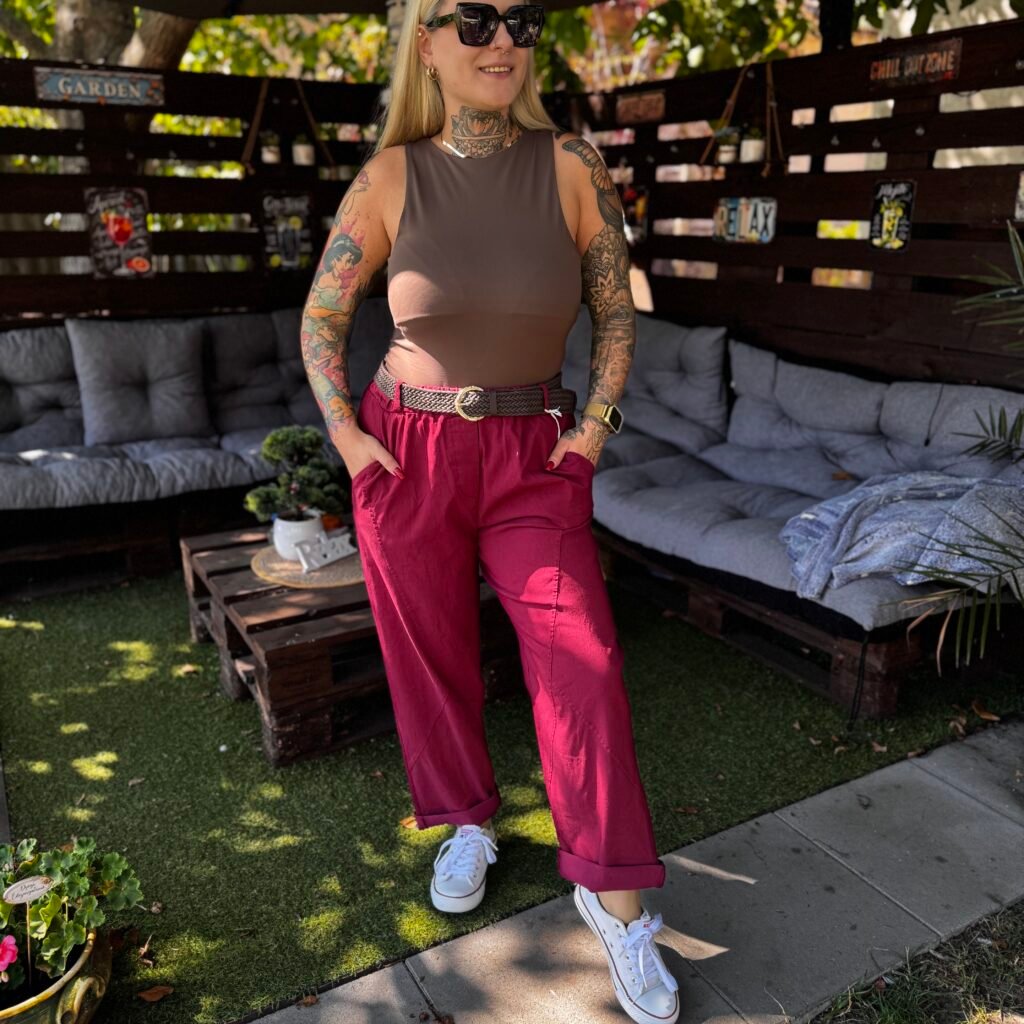 Melanie Nadrág -Bordó